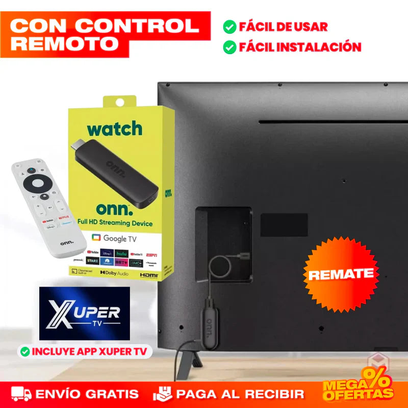 CONVERTIDOR TV CON CONTROL REMOTO (Incluye Xuper Tv)